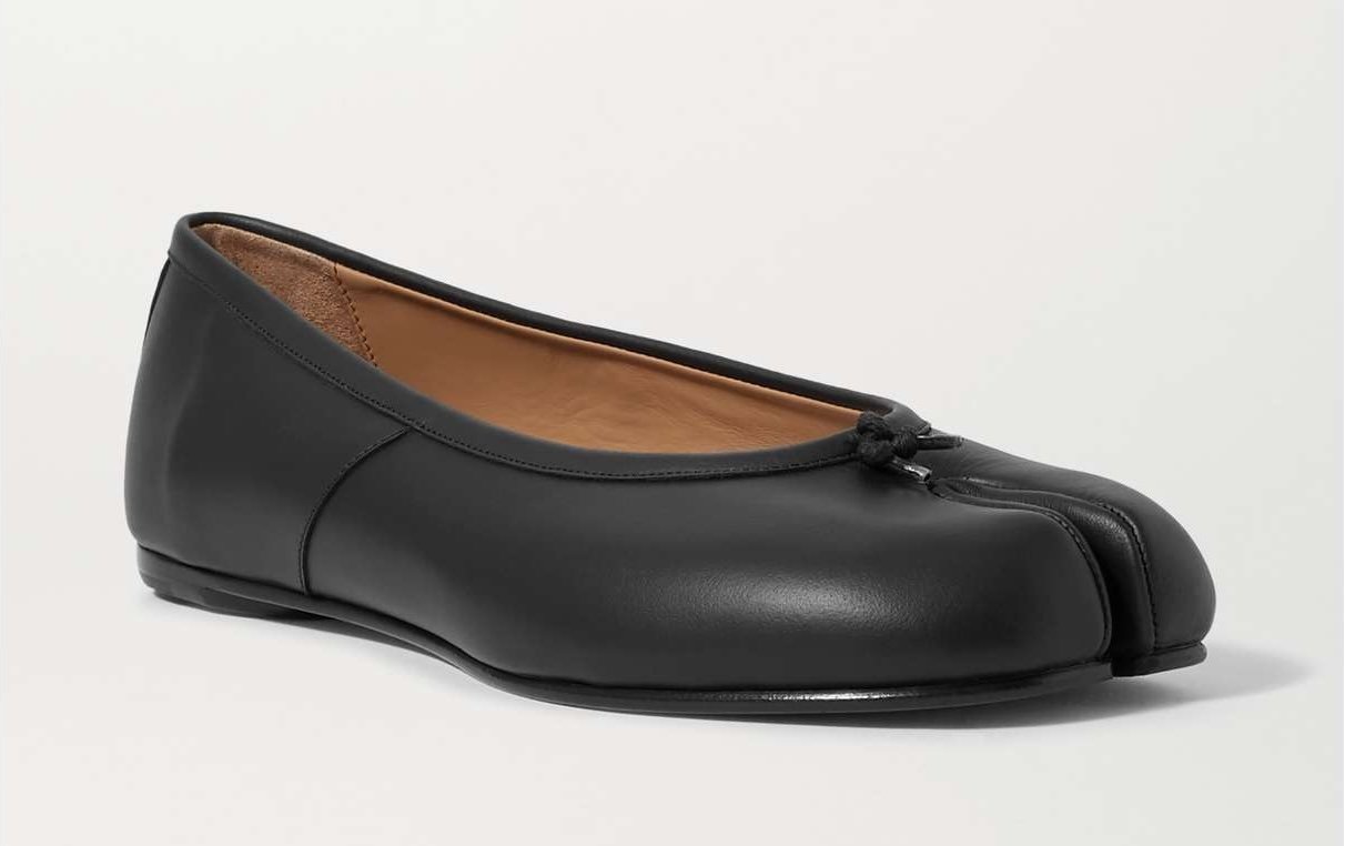 Maison Margiela Tabi Leather Ballet Flats