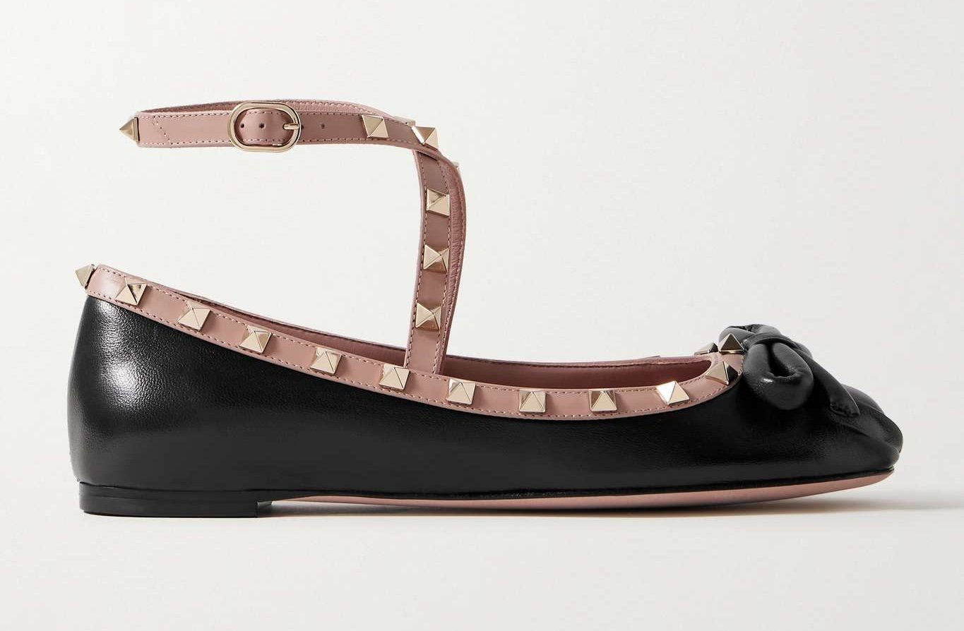 Valentino Rockstud Mary Jane Flats