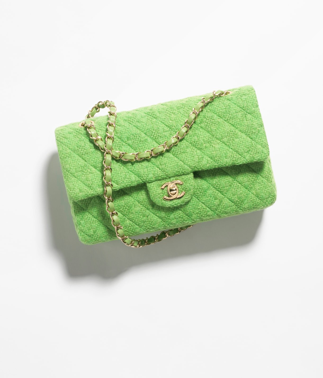 Chanel 24A Green Classic Flap