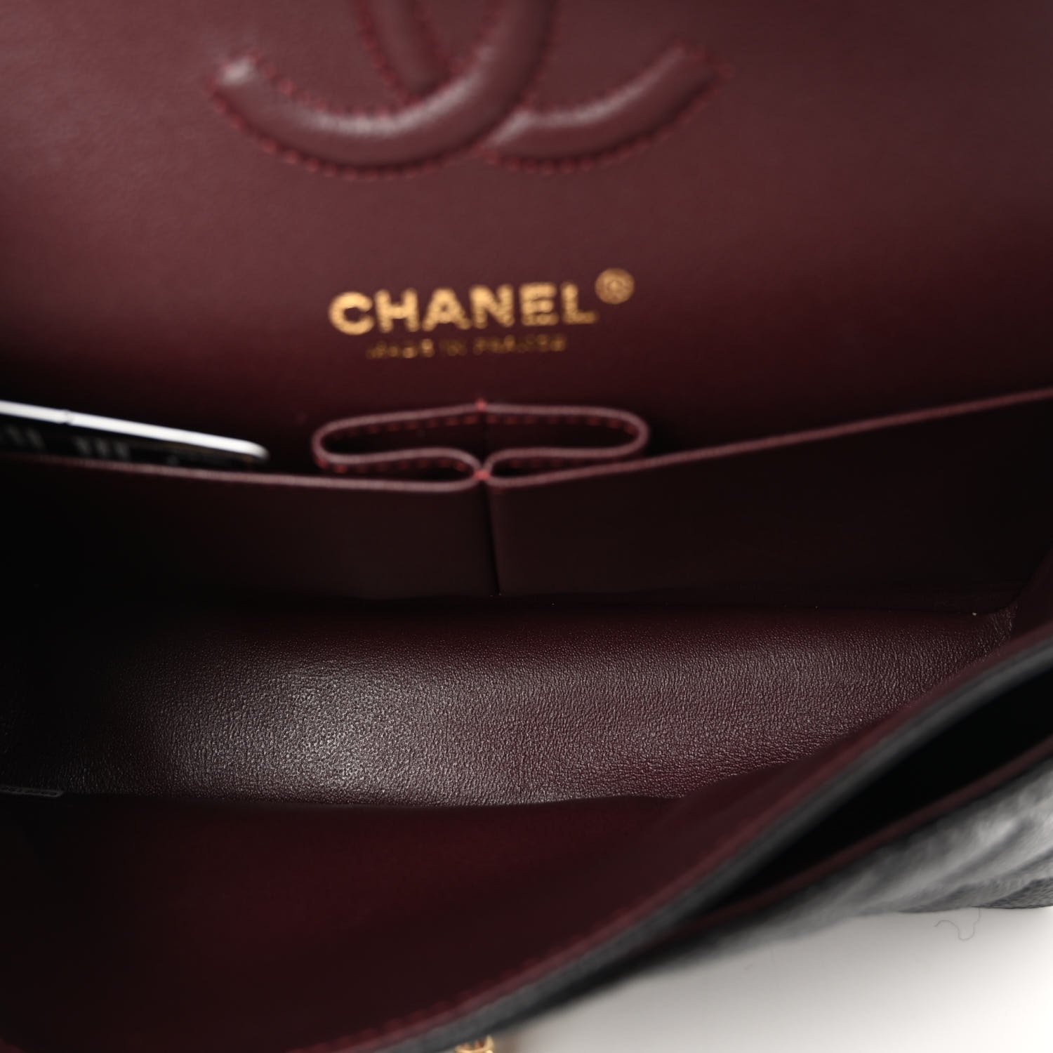 Chanel bag burgundy interior