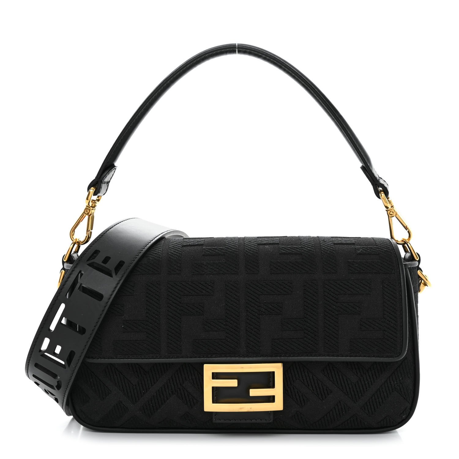 Fendi Embroidered Baguette Bag