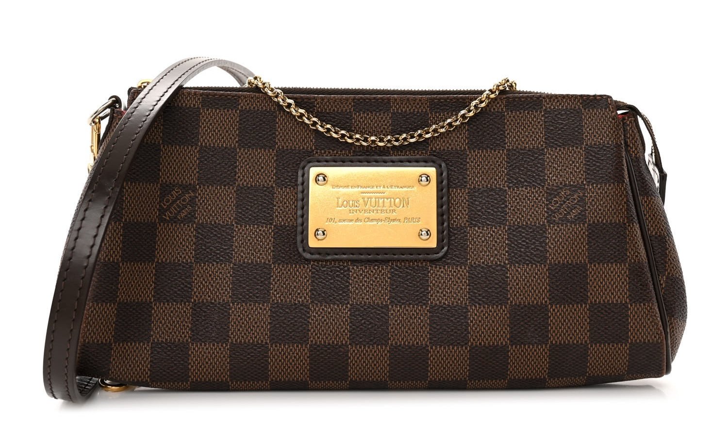 Louis Vuitton Eva Clutch Damier Ebene Canvas