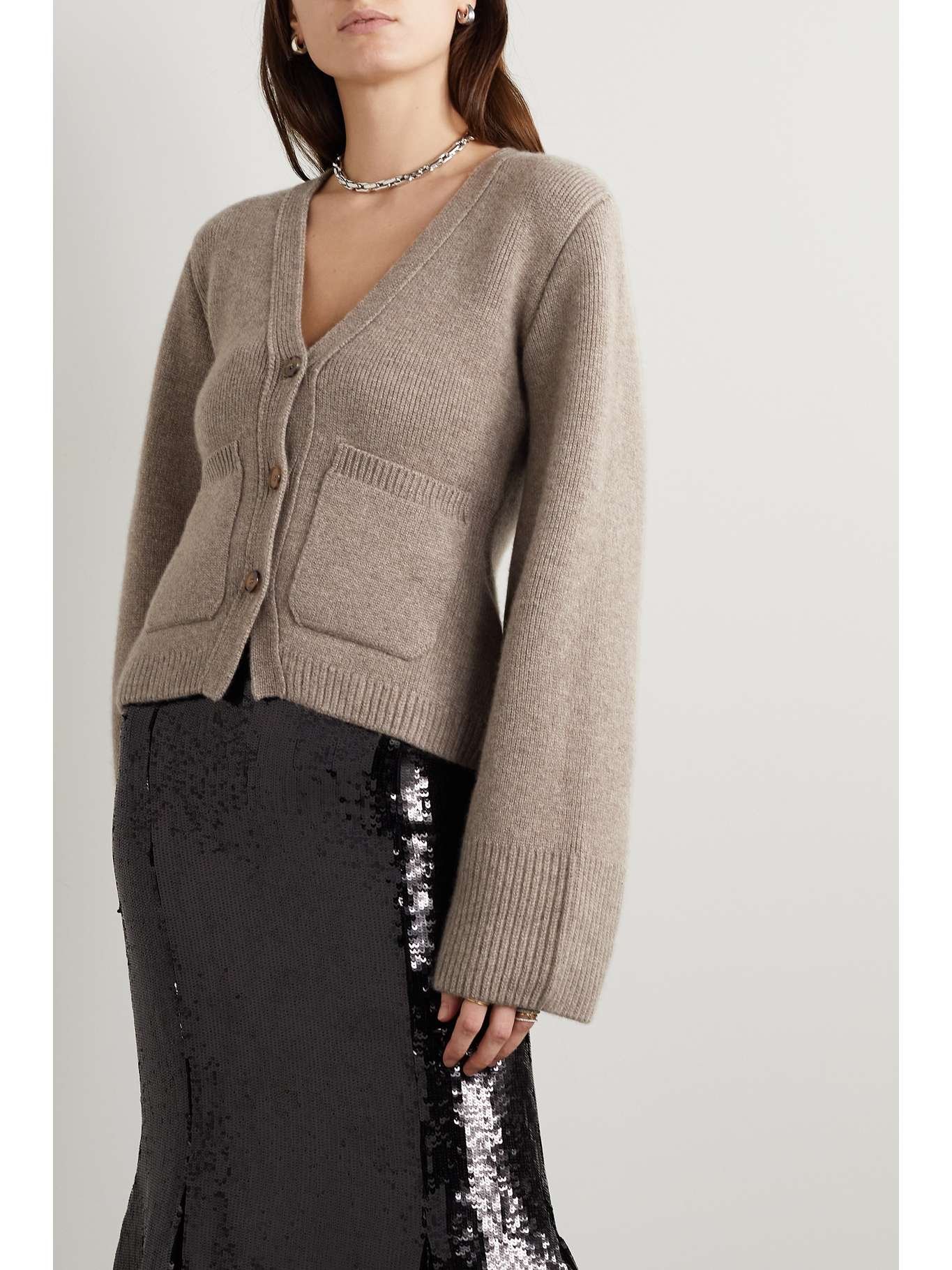 Khaite Scarlet Cashmere Cardigan