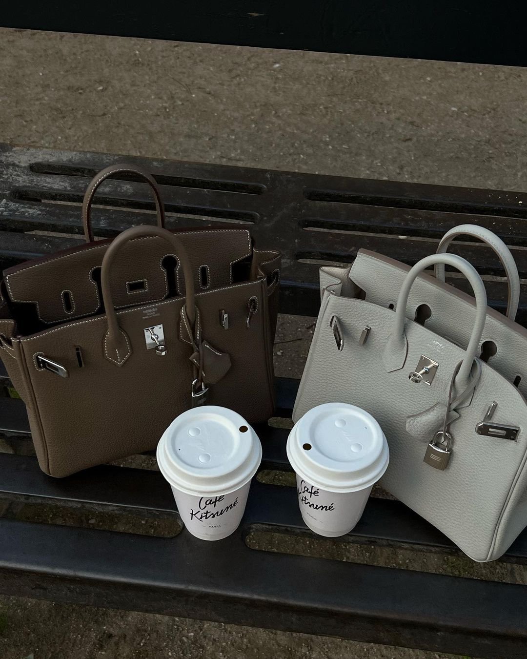 Hermes Birkin 25 Etoupe and Craie