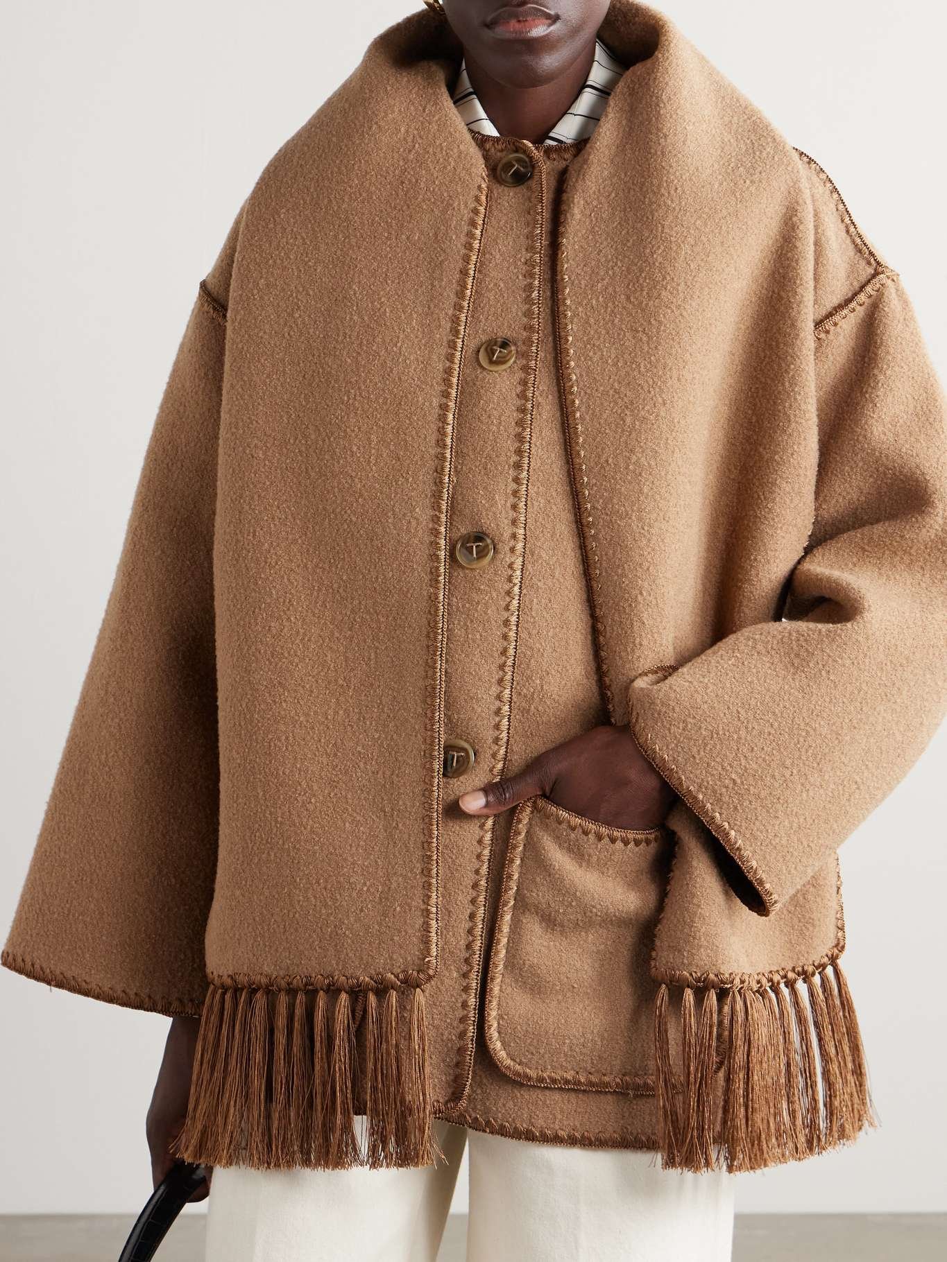 Toteme Scarf Jacket in Camel