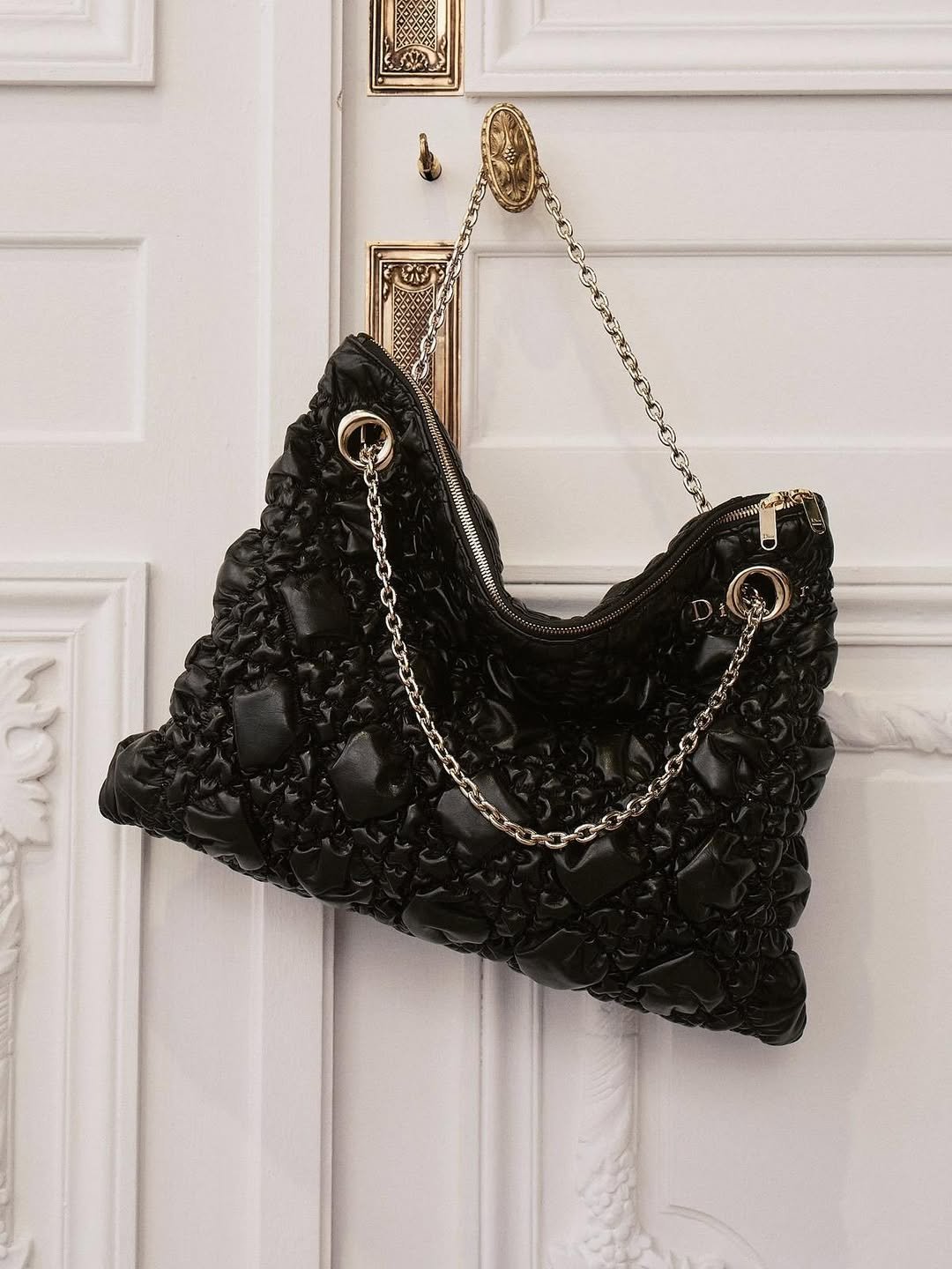 dior ruched cannage tote ss26