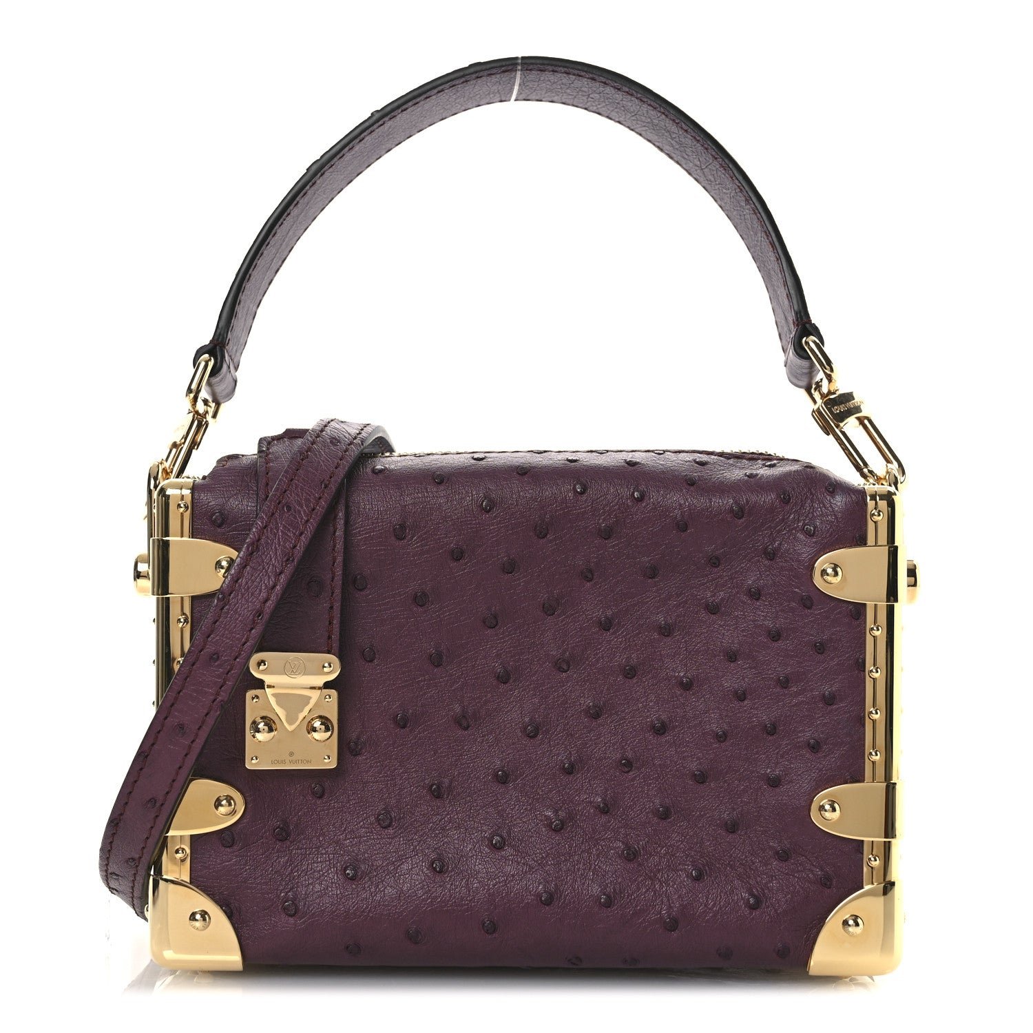 louis vuitton ostrich side trunk pm bordeaux