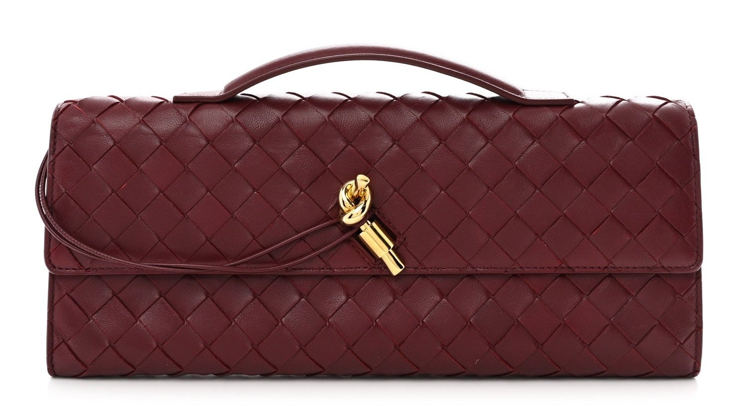 bottega veneta andiamo long clutch barolo