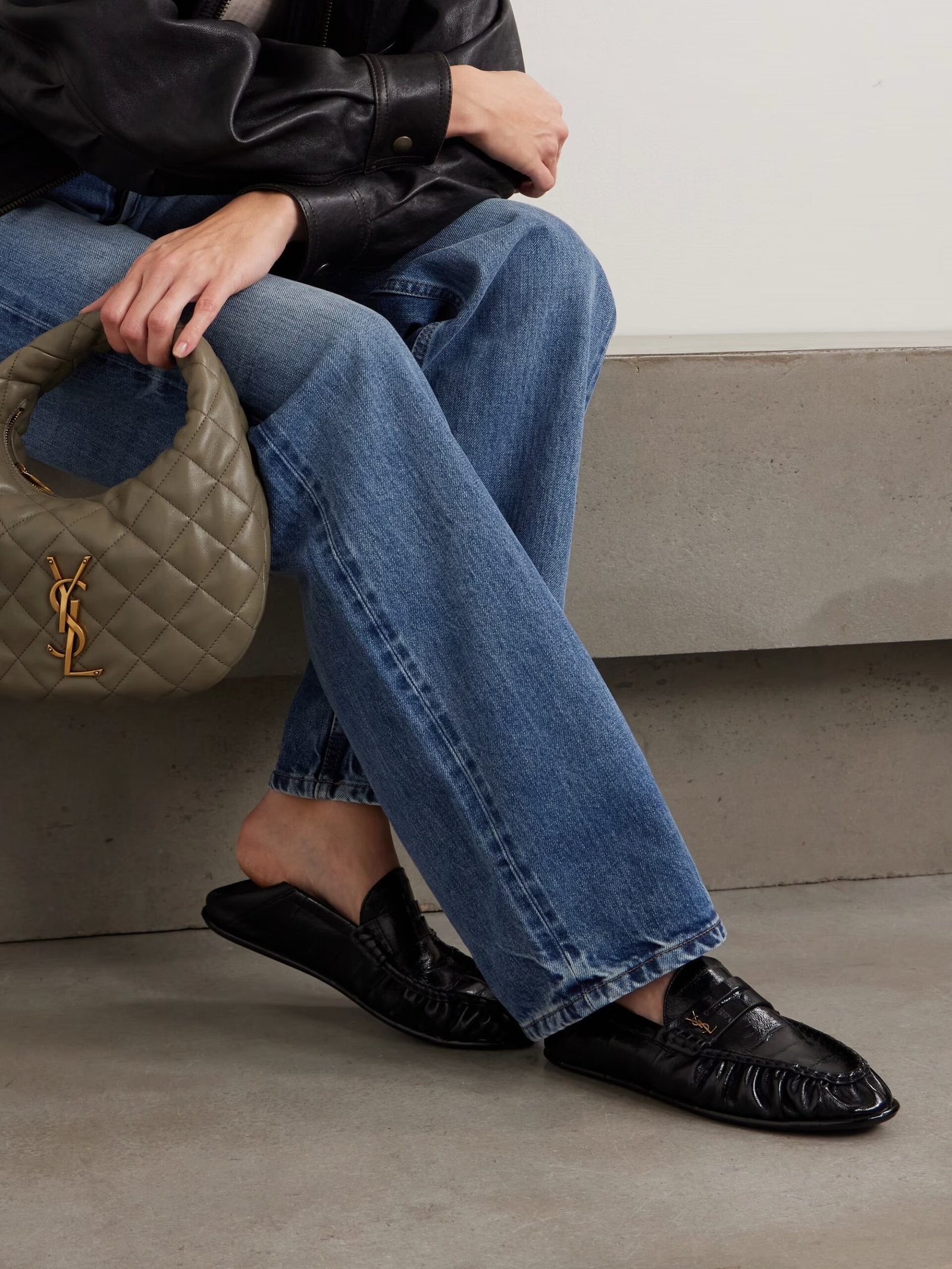 saint laurent le loafer loafers