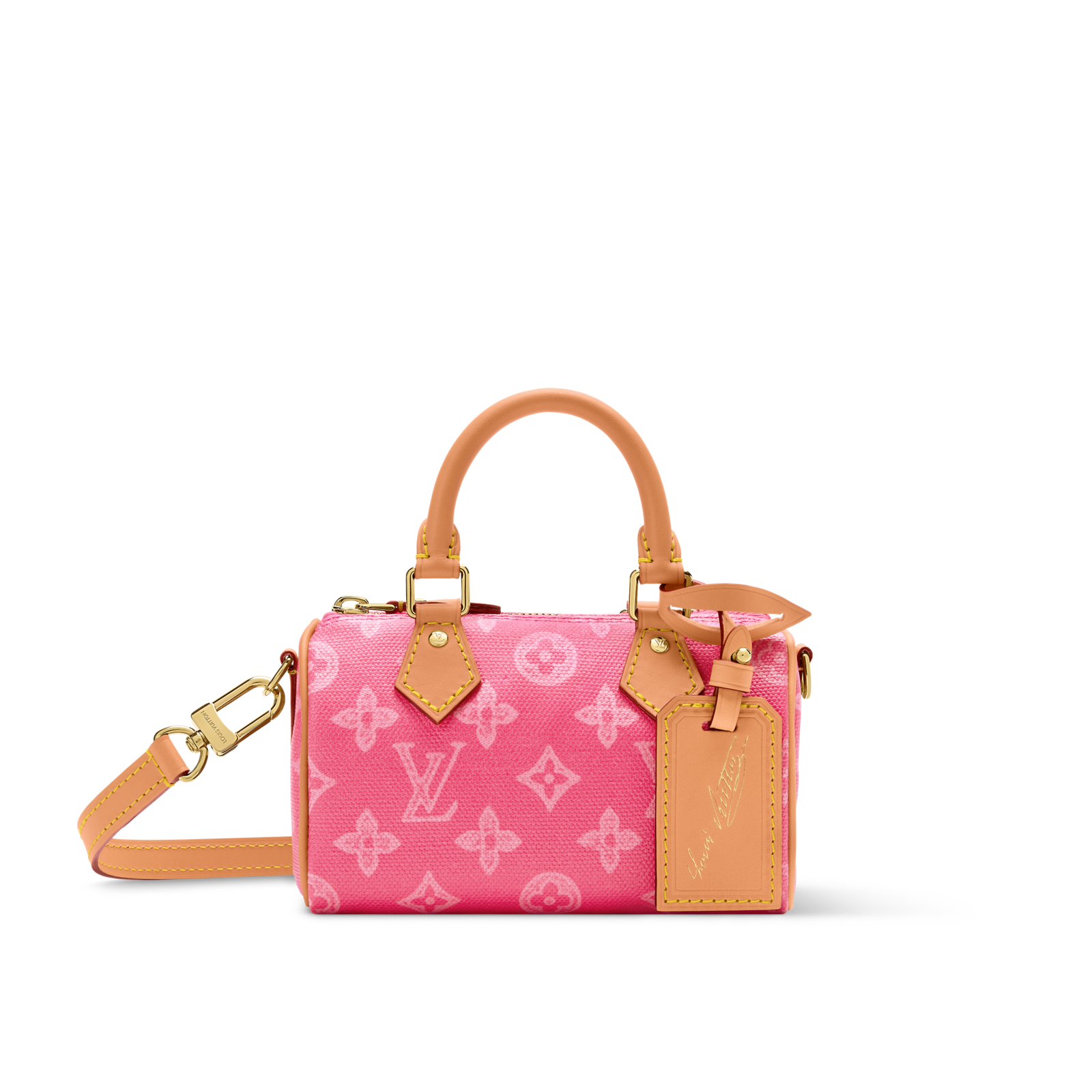 louis vuitton nano speedy pink monogram