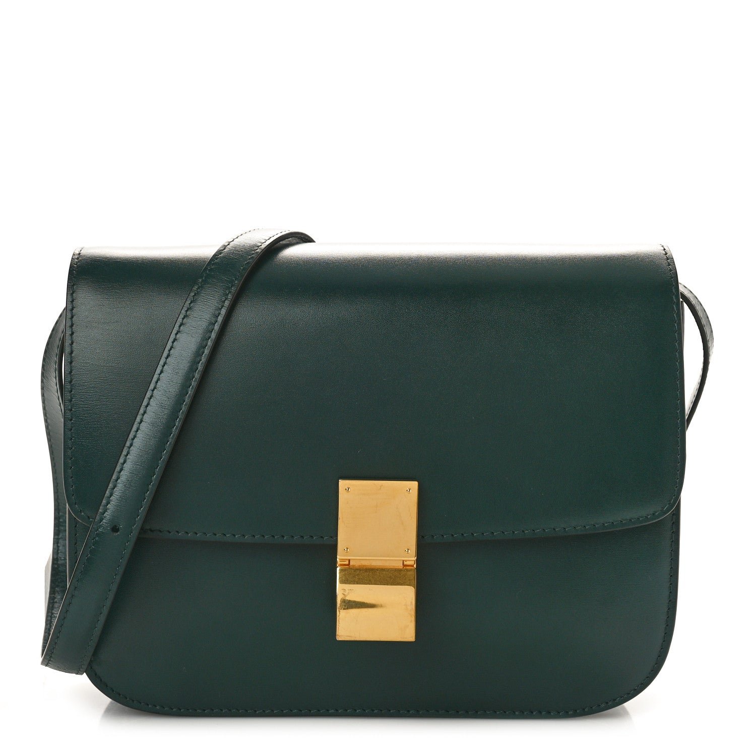 Celine Box Calfskin Classic Box Medium Flap Bag Amazone