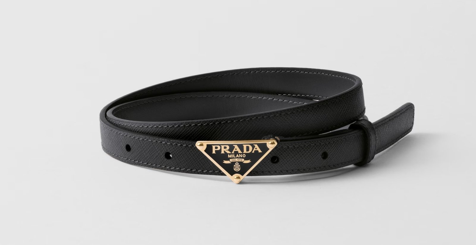 prada saffiano leather belt