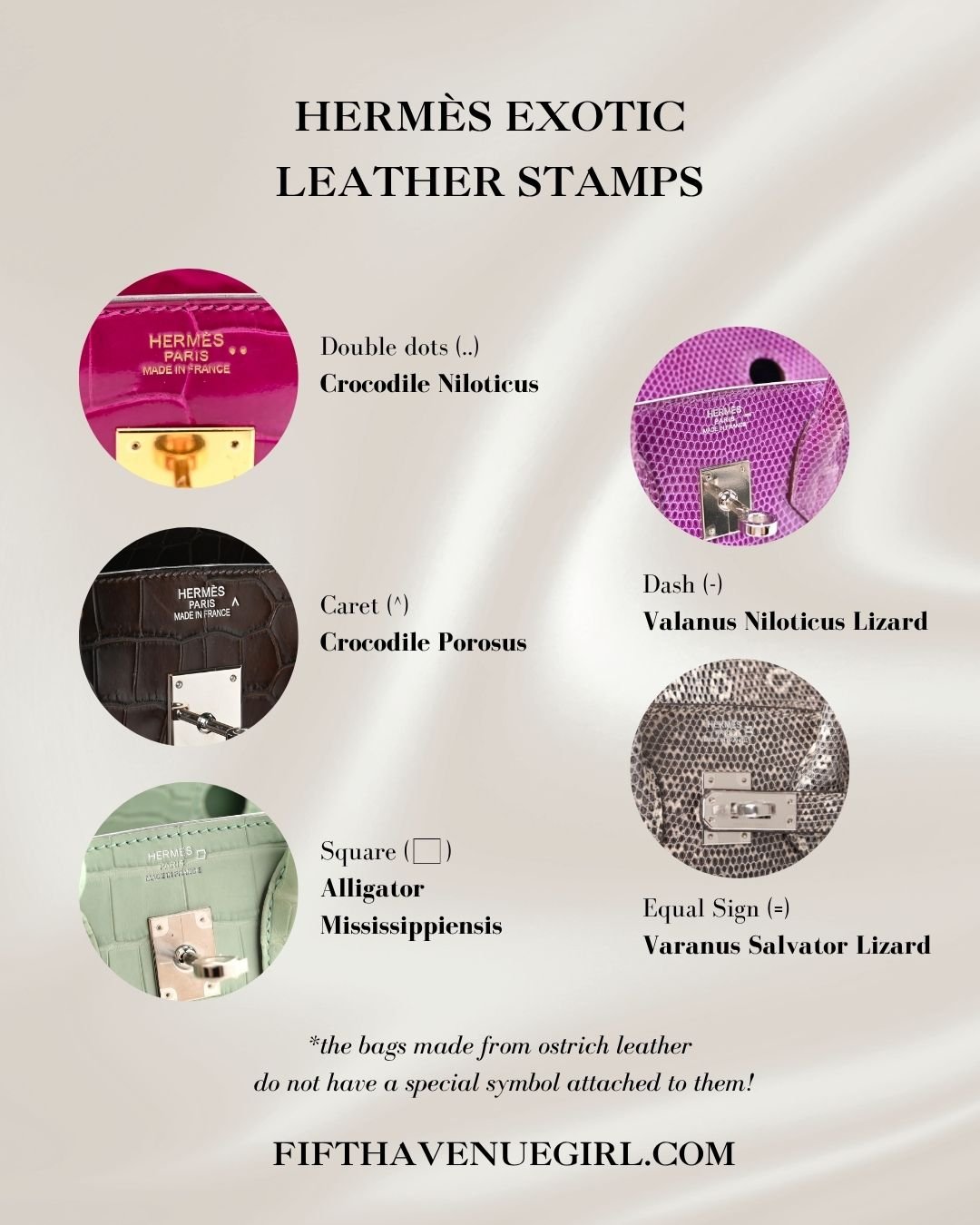 hermes exotic leather stamps