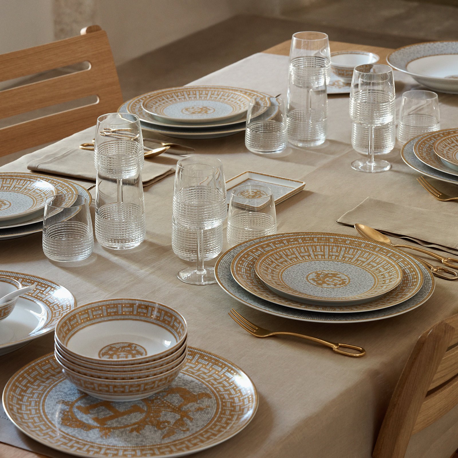 hermes mosaique tableware