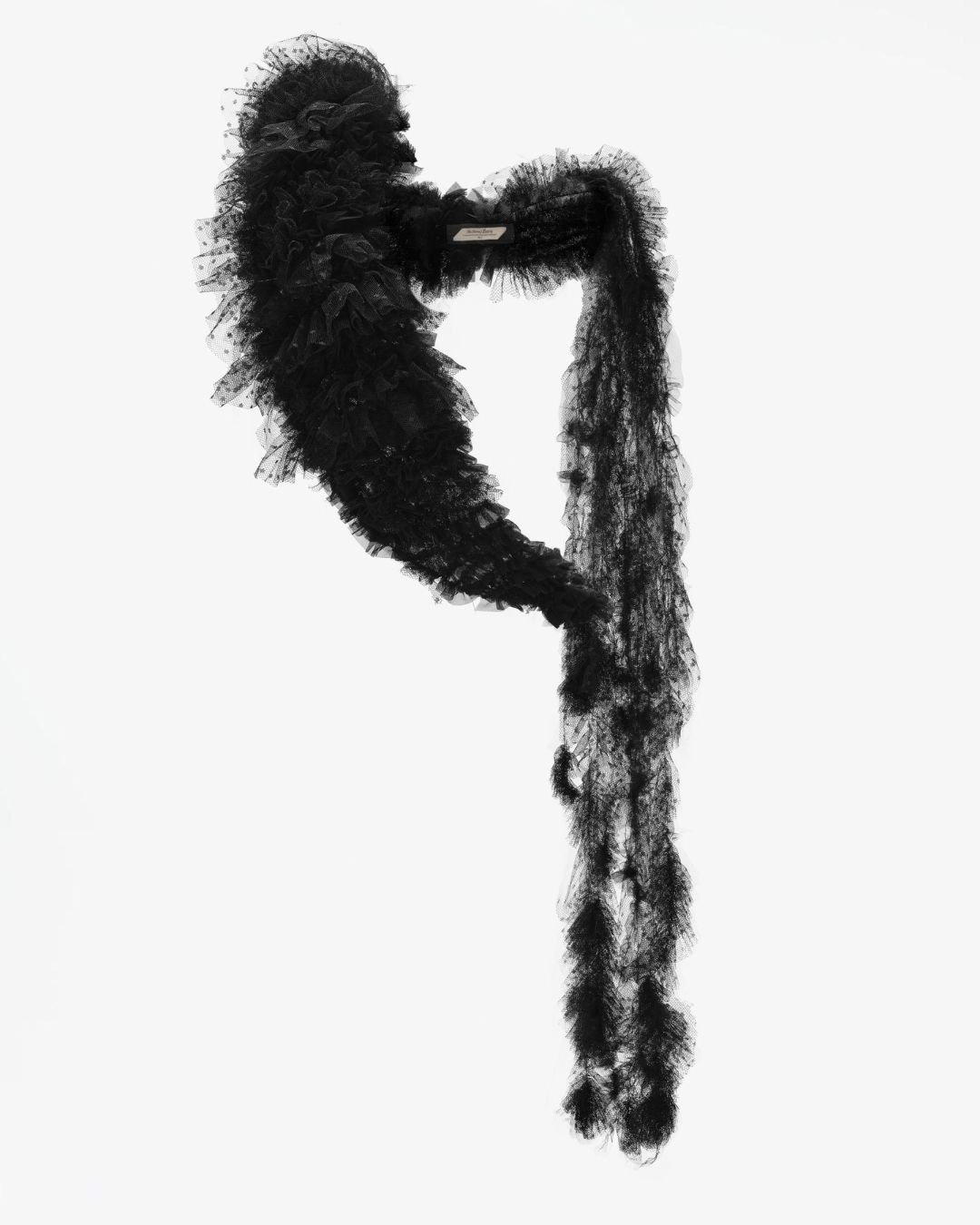john galliano x zara re form vol 1 dotted mesh scarf